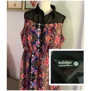 Hi- Low dress with cute weighted collar